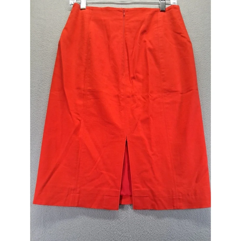 Kate Spade Saturday Red High Rise Pencil Straight Skirt Business Casual‎ Size 4